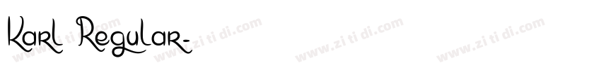 Karl Regular字体转换